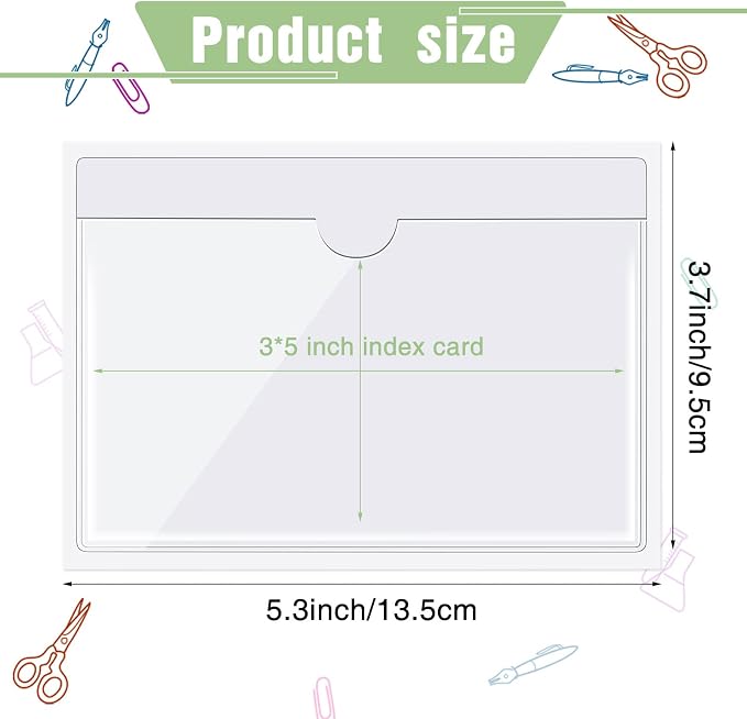 Chinco 30 Pcs Self Adhesive Pockets, Bin Labels - Image 3