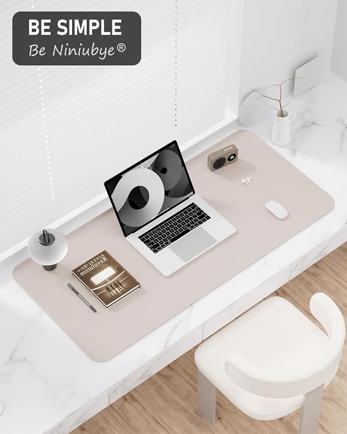 Desk Pad, 23.6" x 13.8" PU Leather Non-Slip Desk Mat Large Mouse Pad - Image 7