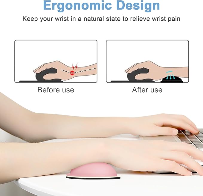 Dapesuom Mouse Wrist Rest, Ergonomic Memory Foam Mouse Wrist - Image 3