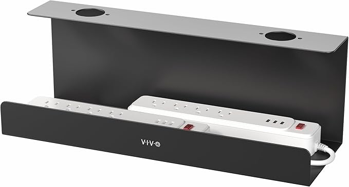 VIVO Under Desk 17 inch Extra Deep Cable Management Tray, Power Strip Holder by Unknown