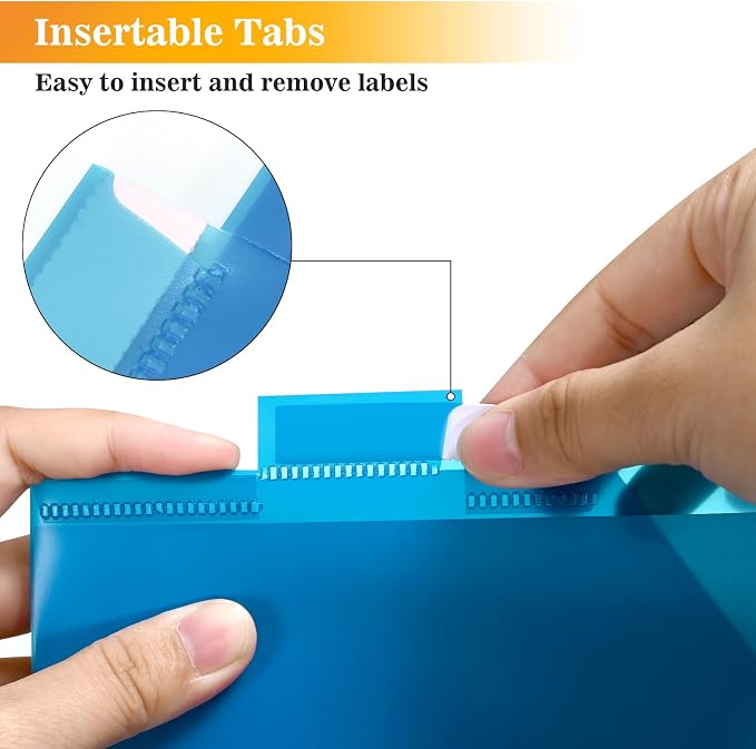 SUQJOY 8-Tab Dividers for 3 Ring Binder, Subject Dividers, 3-Hole Plastics - Image 5