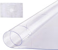 VEVOR Plastic Table Cover, 48 x 48 Inch 2.0 mm Thick Clear Round PVC Desk Mat by VEVOR