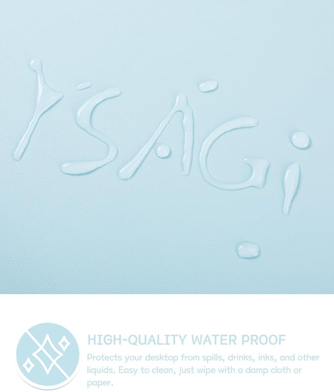 YSAGi Non-Slip Leather Desk Pad L Size, Waterproof Laptop Computer Desk - Image 3