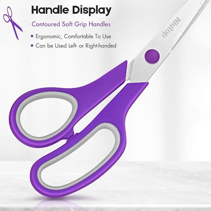 Scissors Bulk Set of 50-Pack, Niutop 8" Multipurpose Sharp Sewing Craft Fabric - Image 2