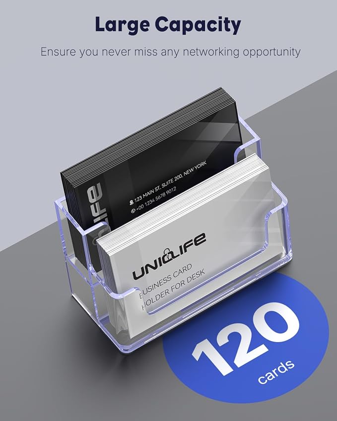 Uniclife Acrylic Business Card Holder - Image 4