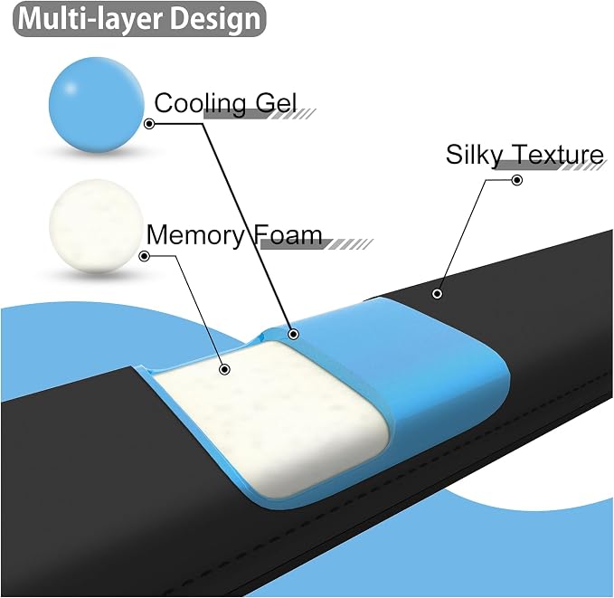 Faluber Cooling Gel Wrist Rest, 17.3-inch Length - Image 7