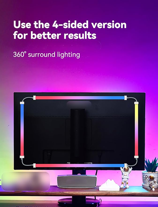 Monitor LED Backlights for PC & Mac, LED Strip Light Sync - Image 7