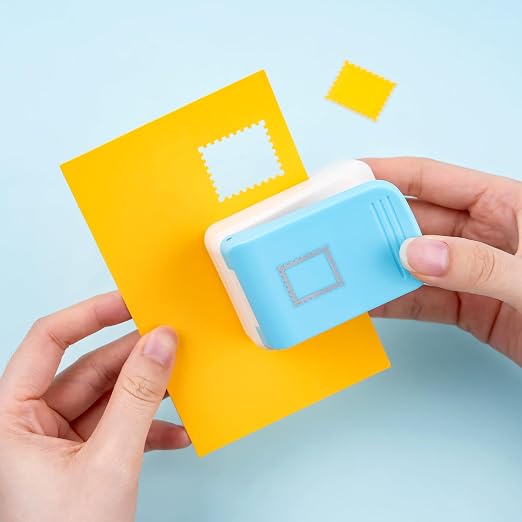 Stamp Punch | Stamp Hole Punches | 1.1X0.9 inch Rectangular Scalloped Edge - Image 3