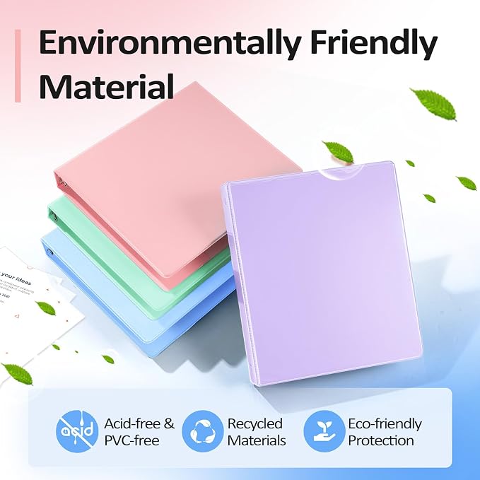 BinderX Extra Durable 1.5 Ring Binder, Round Ring 1.5 Inch Binders, Fits 325 - Image 2