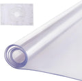 VEVOR Plastic Table Cover, 42 x 72 Inch 2.0 mm Thick Clear Rectangle PVC Desk by VEVOR