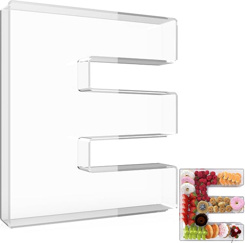 13.8" Extra Large Acrylic Letter Charcuterie Board Box, Reusable Fillable by RUFHVTY
