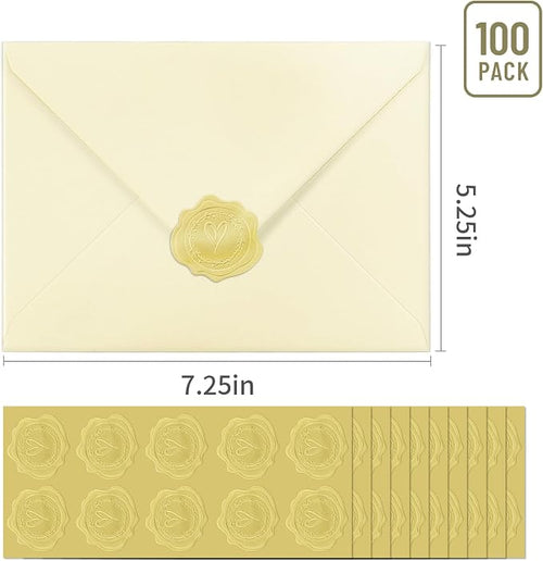 100 PCS Cream Colorful A7 Envelopes - Image 2
