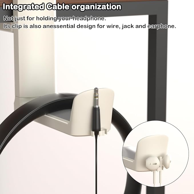 Headphone Hook - Adjustable Clamp-on Headphone Holder, Under Desk Gaming - Image 7
