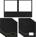 Kisston 10 Pack Executive Twin Pocket Folders Letter Size Black by Kisston