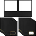 Kisston 20 Pack Executive Twin Pocket Folders Letter Size Black by Kisston