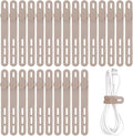 Oligei 25 Pcs Silicone Cable Ties, Cable Ties Reusable, High Elasticity Cord by Oligei