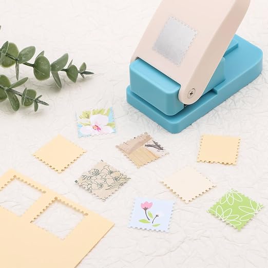 Square Stamp Punch, 1 Inch Square Stamp Puncher Postage Stamps Punches - Image 4