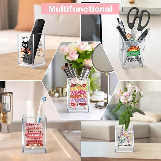 But Did You Document It Acrylic Cosmetic Pencil Pen Holder Cup, Funny Office - Image 6