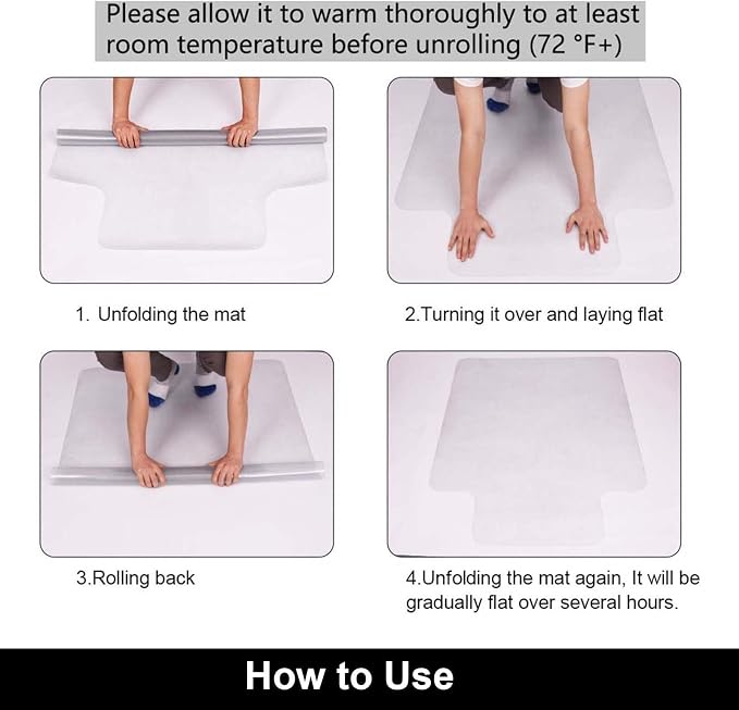AiBOB Office Chair Mat for Hardwood Floor, 36 X 48 inches, Hard Floor Chair - Image 7
