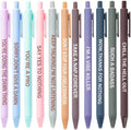 Cityhermit Funny Pens Set for Adults, Swear Word Daily Ballpoint Pen, Premium by Focusoncreativegiftdesign