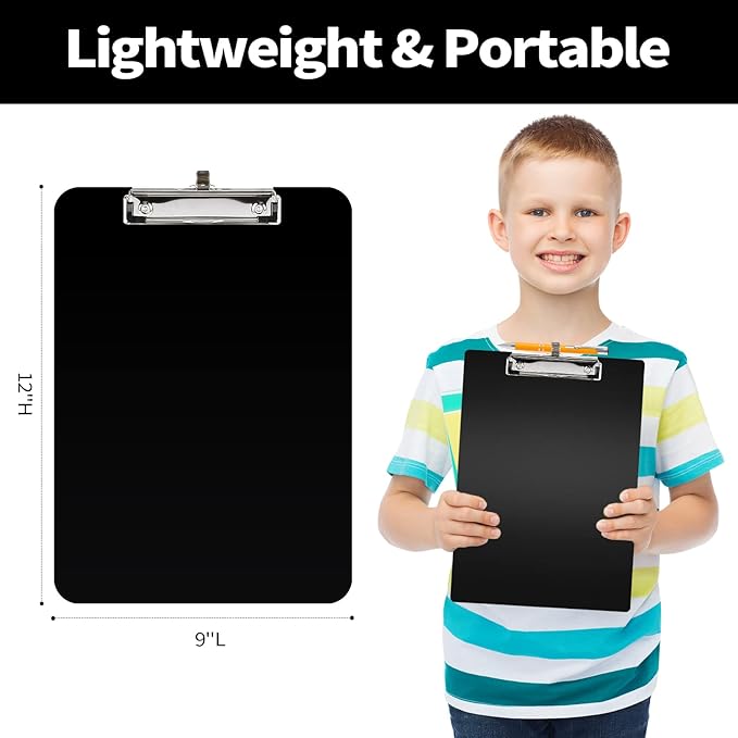 Sooez Plastic Clipboard with Pen Holder, Clip Boards 8.5x11” | with Pen Holder - Image 4