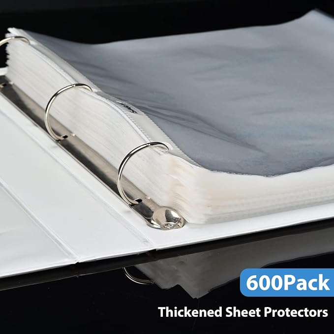 Sheet Protectors 600 Page, Page Protector 8.5" x 11" ，Upgraded Thick Material - Image 4