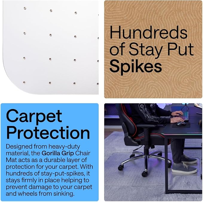 GORILLA GRIP Slip Resistant Office Chair Mat - Image 3