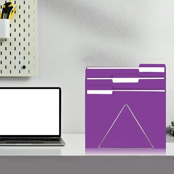 File Folder, RAZCC 100 Pack 1/3 Cut Tab File Folders Letter Size, Folders - Image 7