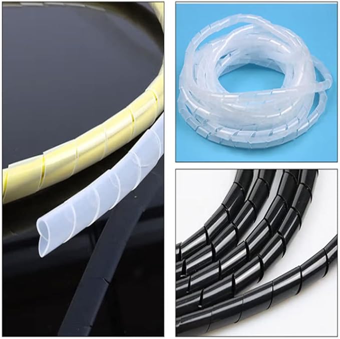 Spiral Cable Wrap - 20 Ft Cable Management Sleeve Organizer - Image 3