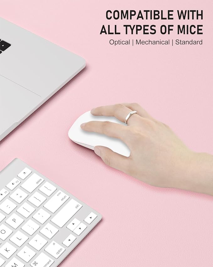 Desk Pad, 35.5" x 17" PU Leather Non-Slip Desk Mat Large Mouse Pad - Image 4