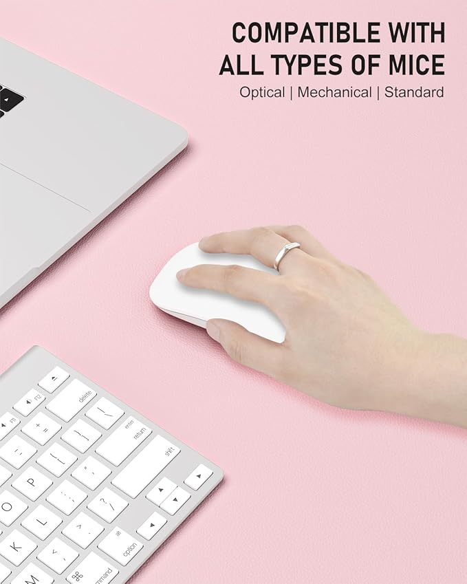 Desk Pad, 23.6" x 13.8" PU Leather Non-Slip Desk Mat Large Mouse Pad - Image 4