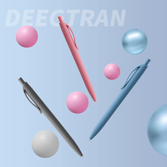 deegtran Pens Bulk, 50 Pack No Bleed Click Pens, Wholesale Retractable - Image 6