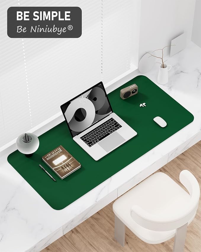 Desk Pad, 35.5" x 17" PU Leather Non-Slip Desk Mat Large Mouse Pad - Image 7