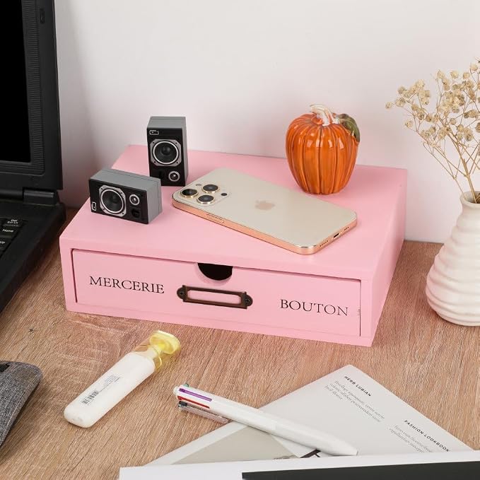 Wooden Storage Box Apothecary Drawers Vintage Wooden Drawers Wood Desktop - Image 5
