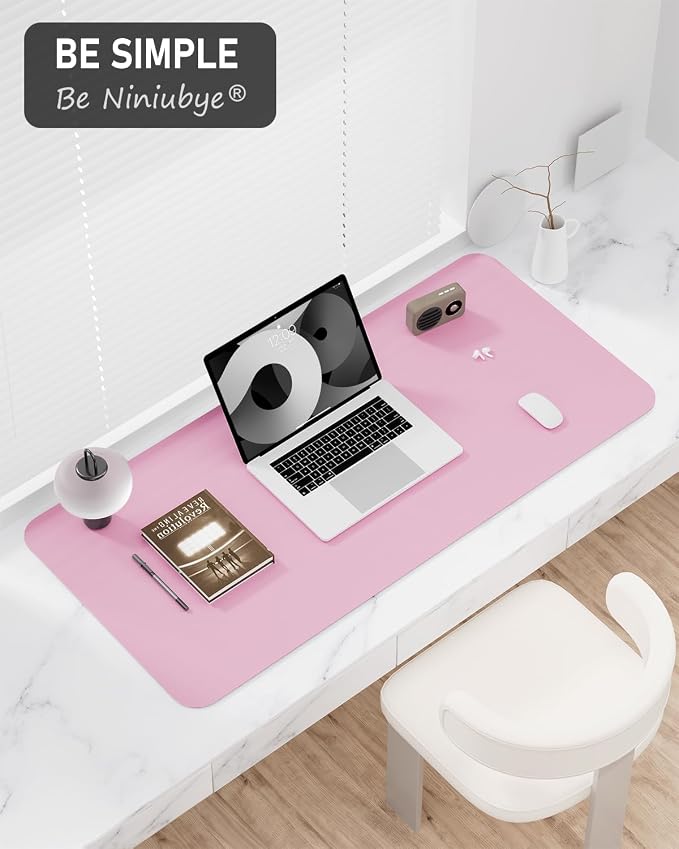Desk Pad, 23.6" x 13.8" PU Leather Non-Slip Desk Mat Large Mouse Pad - Image 7