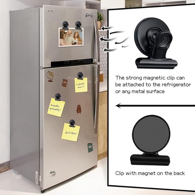 Grtard 40 Pack Magnetic Clips Heavy Duty, Refrigerator Magnets, Strong Magnetic - Image 4