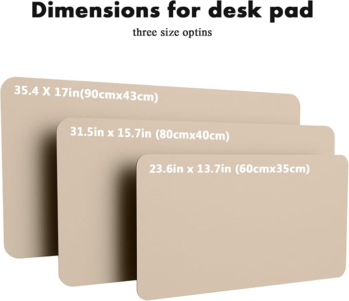 YSAGi Double-Sided Desk Pad, 31.5"x15.7" Leather Desk Mat, Eco Cork Desk Pad - Image 8
