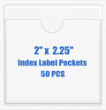 Origin-Joy 50 PCS Self-Adhesive Index Label Pockets by Origin-Joy