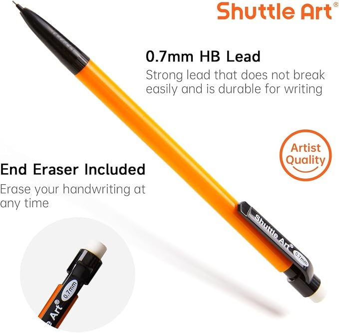 Shuttle Art Mechanical Pencils, 84 Pack Bulk Mechanical Pencils 0.7mm Medium - Image 3