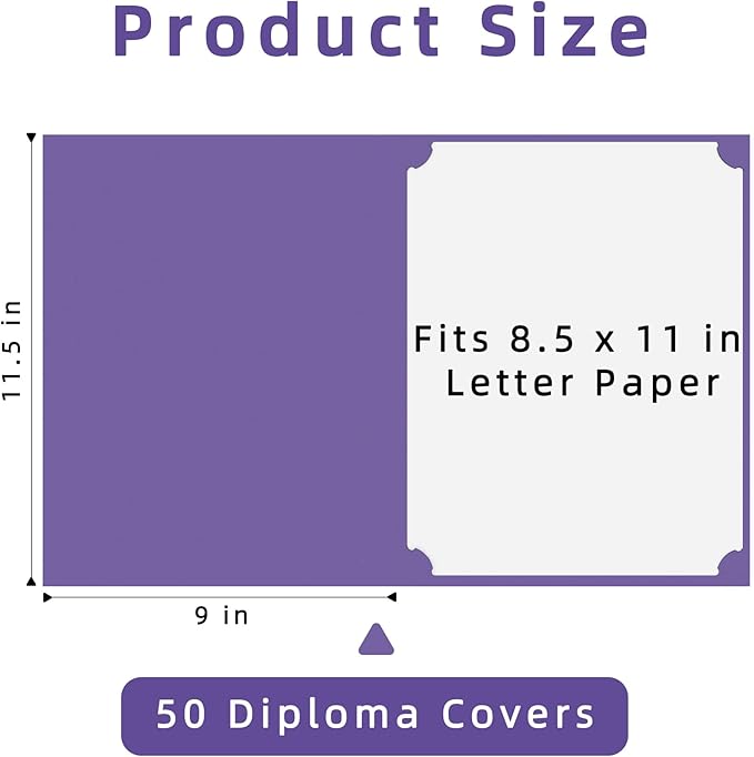 HAUTOCO 50 Packs Certificate Holders, Document Award Covers Certificate Folders - Image 2