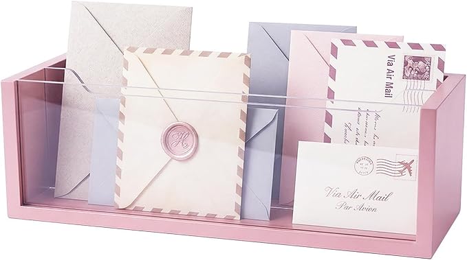 Aesthetic Pink Mail Organizer by Unknown
