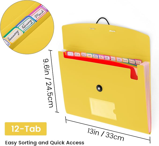 13 Pocket Accordion File Organizer - Image 2