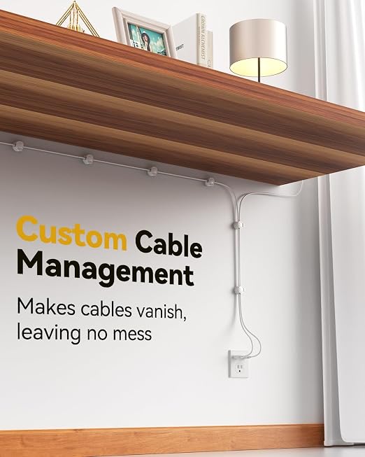 6Pack Rotatable Cord Organizer, INCHOR Cable Organizer, Spring Cable Clips - Image 5