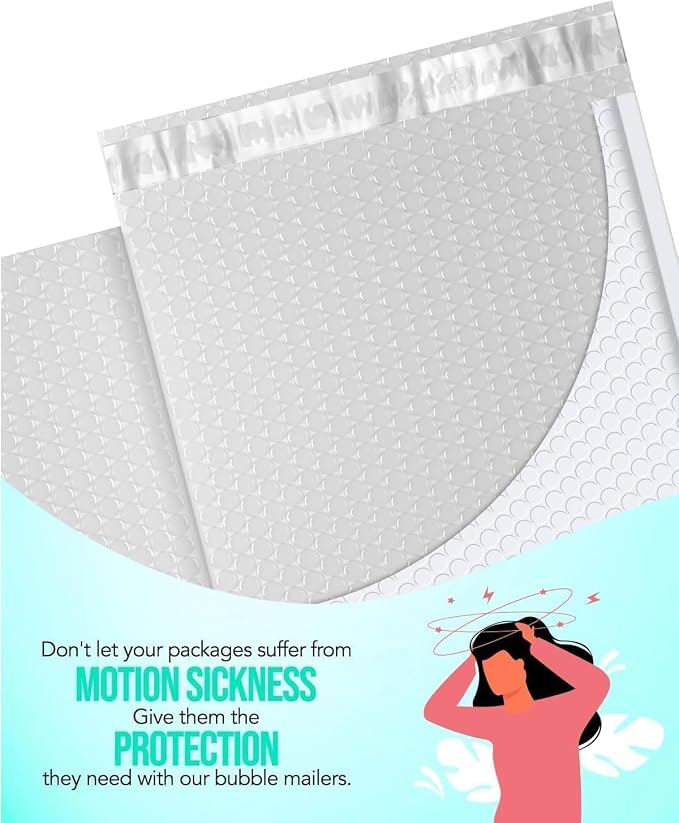 GSSUSA Large Bubble Mailers 10.5x16 Inch 250 Pack White Padded Envelopes - Image 7