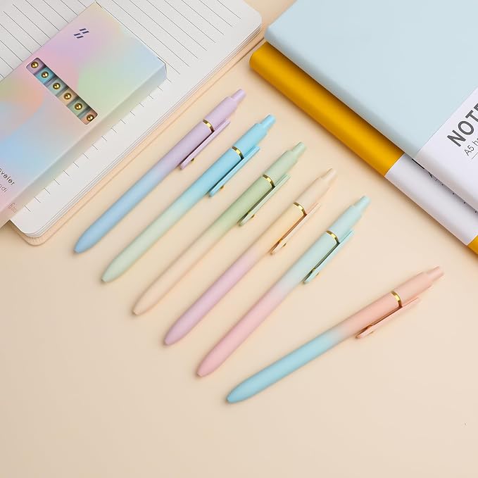 Ddaowanx Gel Pens, 0.7mm Quick Dry Fine Point Smooth Writing Pens, Cute Office - Image 6