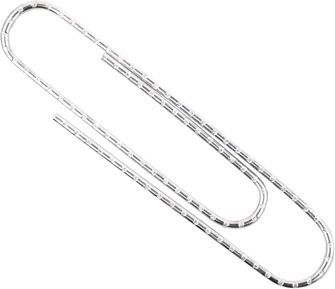 ACCO Jumbo Paper Clips, Steel Wire, 20 Sheet Capacity, 1 Box of 100 Clips - Image 4