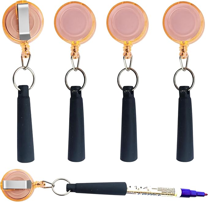 Duty Retractable Pull Pen Holder -Thick Nylon Cable- Ideal - Image 7