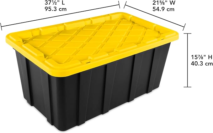 Sterilite 16-Pack Industrial Tote, Plastic Storage Container Bins - Image 2