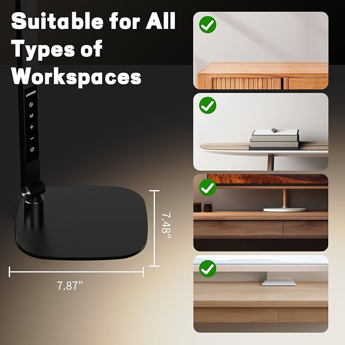 LitONES LED Desk Lamp for Home Office, Professional Eye-Caring Diffused Desk - Image 8