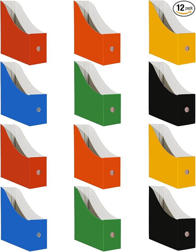 Limitliho 12 Pack Cardboard Magazine File Holder by Limitliho